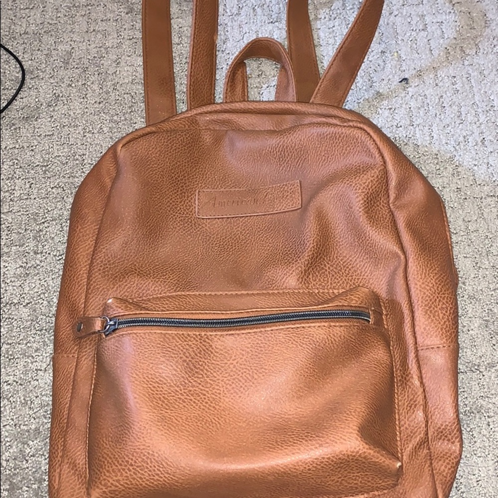 American Eagle Leather Backpack
